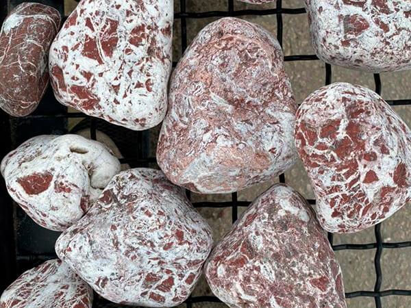 Габіони з гальки грецької червоної