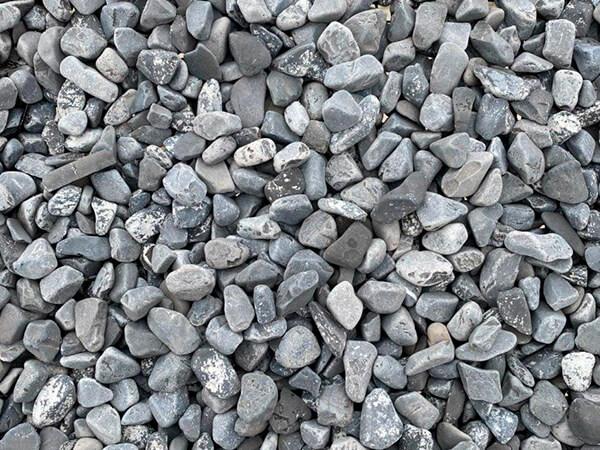 Галька мармурова чорна Неро Ебано ф 15-25 мм