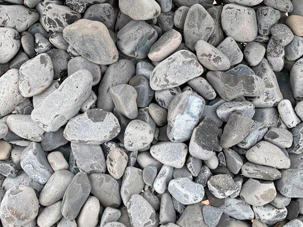 Галька мармурова чорна Неро Ебано ф 25-40 мм